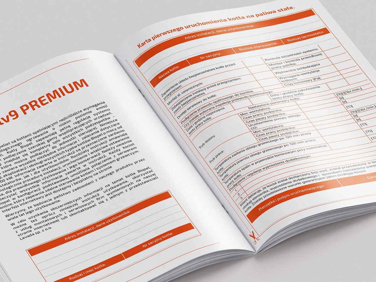 Skład DTP instrukcji dla Levada